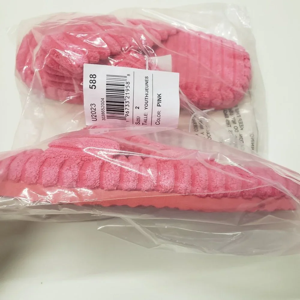 New Sugar‎ & Jade Tween Girls Terry Slides - Pink Size Youth 2